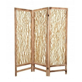 60 X 69 Brown 3 Panel Wood Foldable Screen 60 X 69 Brown 3 Panel Wood Foldable Screen