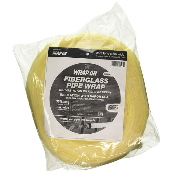 Wrap-On 347-16503 Fiber Glass Insulation 3" x 35'