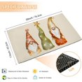 thumbnail image 3 of Christmas Gnomes Front Door Mat, Vintage Winter 30"x17" Indoor Outdoor Decor Welcome Mat, Anti-Slip Entryway Rug for Home Entrance, Floor, Patio Entry & Mud Room, Decor Doormat, 3 of 6