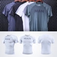 thumbnail image 2 of Mallas de moda de alta elasticidad de manga corta para hombre, ropa deportiva de secado rápido, ropa deportiva para entrenamiento muscular, ropa transpirable para correr, 2 of 5