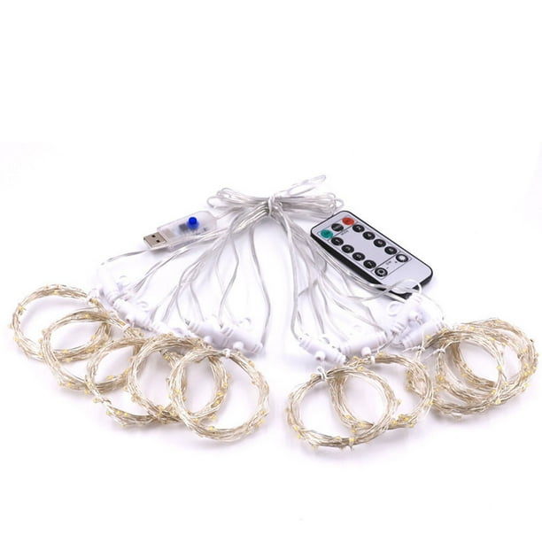 Cadena de luces led para cortina, decoración de festival, fiesta de boda, hogar, jardín, dormitorio, decoración al aire libre Vhermosa CPB-US-DYP27-4