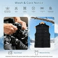 thumbnail image 3 of Heated Gilet for Men, Deepoter Heated Vest with 10000 mAh Power Bank, Heated Jacket with Multiple Heating Zones & 3 Temperature Settings, Heated Body Warmer for Motorcycle Fishing Skiing Camping, 3 of 6