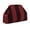 Burgundy Red, variant on Striped Woven Clutch Makeup Bag for Women, Large Capacity Wide-Open Everything Pouch for Travel & Everyday