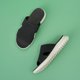 thumbnail image 5 of Mujeres Toboganes Senanal Sandalias Non Slip gruesas Cushion Sporters Solid Sports Sporters Sandalias de malla informales cómodas para interiores al aire libre, 5 of 9