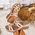 thumbnail image 4 of DAFEI Sandales d'Été pour Femmes Chaussures d'Été pour Dames Pantoufles Compensées pour Femmes Sandales Bohèmes Chaussures de Mode Sandales Habillées pour Femmes, 4 of 7