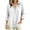 White, variant on fatyb Womens Long Sleeve Tops Half Button up Pullover Collared Casual Plain Lightweight Tee Blouses