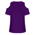 thumbnail image 5 of gakvbuo Cold Shoulder Tops For Women Summer Blouses Tunics Tops Women Summer Sexy T- Shirt Cold Shoulder Pullover Blouse V-Neck Short Sleeve Solid Tops, 5 of 6