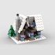 thumbnail image 4 of 357 Pcs MOC Building Blocks Winter Village Cottage Mini Christmas Holiday Creative Small Pellets, A Strategic Gift for Puzzle Solvers, 4 of 5