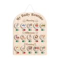 thumbnail image 1 of Tabla de rutina diaria para niños, horario visual, aprendizaje práctico, horario diario divertido, 1 of 9