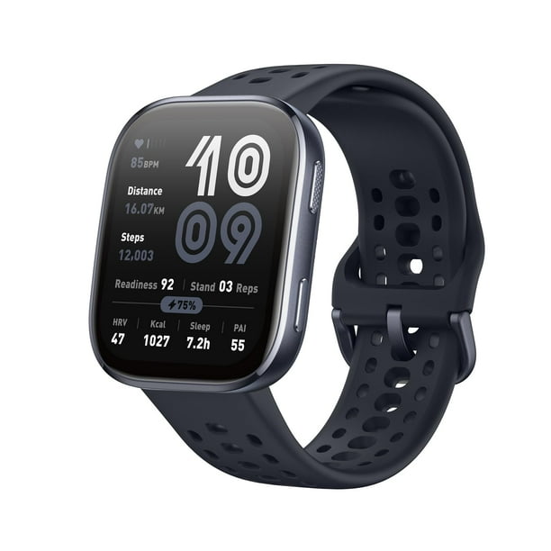 Reloj inteligente Amazfit Bip 6 46 mm AMOLED con batería de 14 días, negro