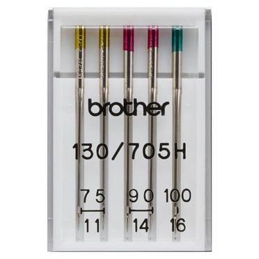 Brother SANEEDLEMIX 5 Pc Needles, 2 Pc 11/75, 2 Pc 14/90 and 1 Pc 16/100