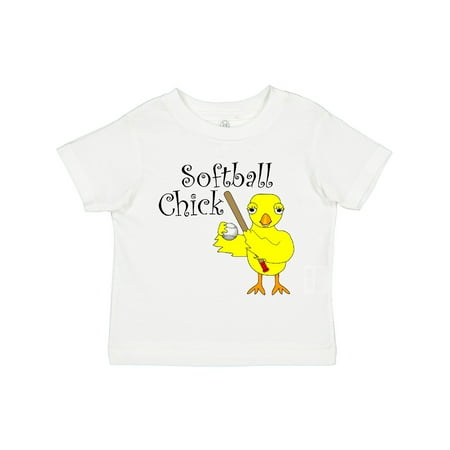 

Inktastic Softball Chick Text Girls Toddler T-Shirt