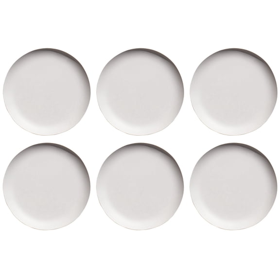 Natureone Craft Coupe Salad Plate - White - 8.5" - Set of 6