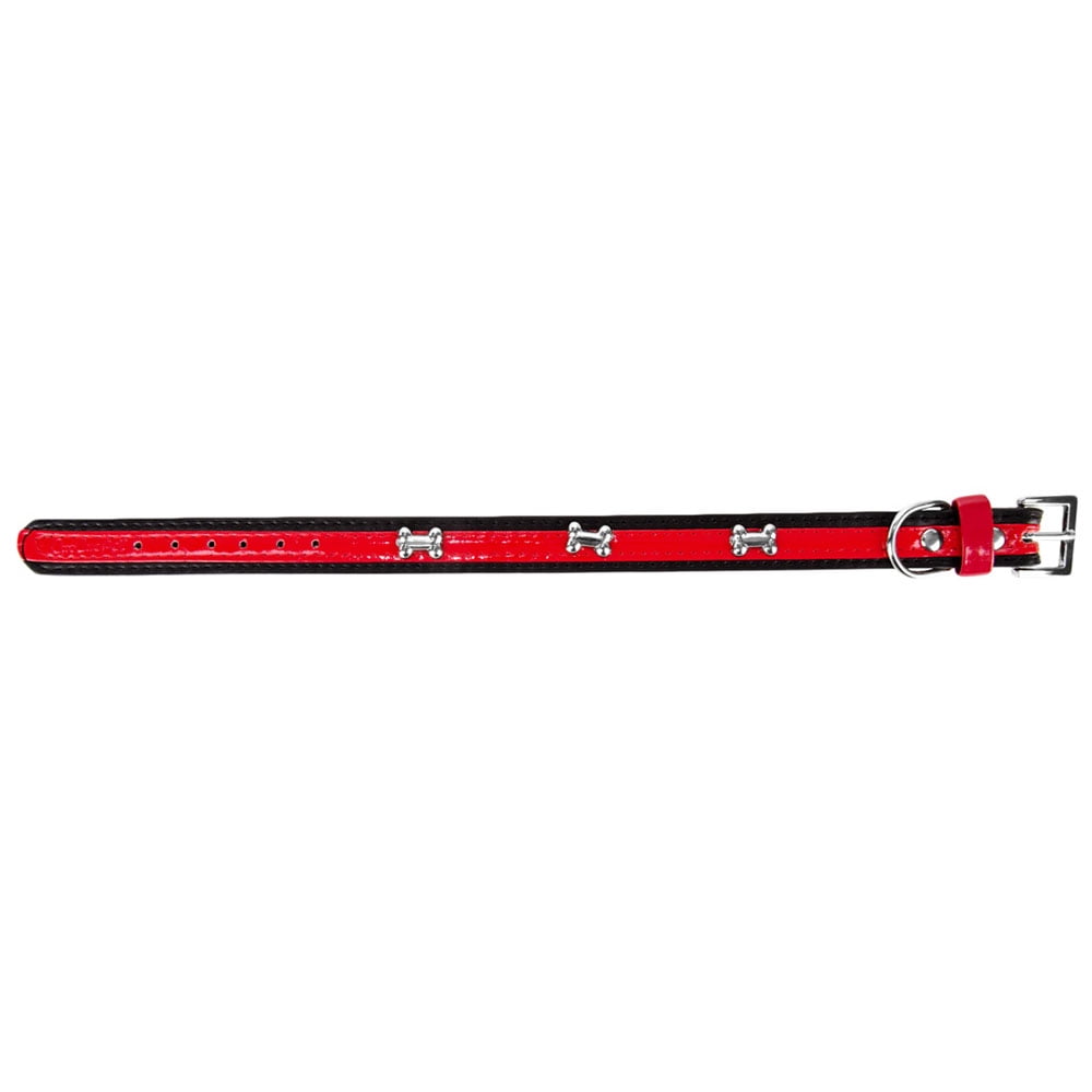 CUECUEPET Adjustable Dog Collar with Embellished Bone Bling Charms for Small to Medium Sized Dogs