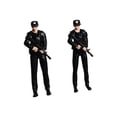 thumbnail image 1 of Modelo de policía femenina a escala 1/64, modelo de personas pequeñas, colección de decoración de escritorio, accesorios de película, ornamento en 1 mujer y 1 hombre, 1 of 8