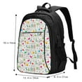 thumbnail image 5 of Salouo Chemical Flasks And Test Tubes Pattern Extra Large Travel Laptop,Backpack with USB Charging Port College Backpack Business Work Bag Casual Daypack Fits for Men & Women, 5 of 7