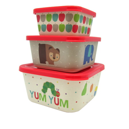 Eric Carle Bamboo Snack Container Set (Best Store Bought Snacks For Toddlers)