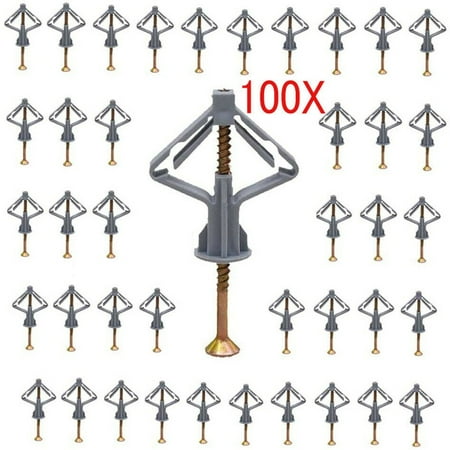 

50Pcs Self-Drilling Drywall Anchor Kit - Hollow Wall Anchors With Screws