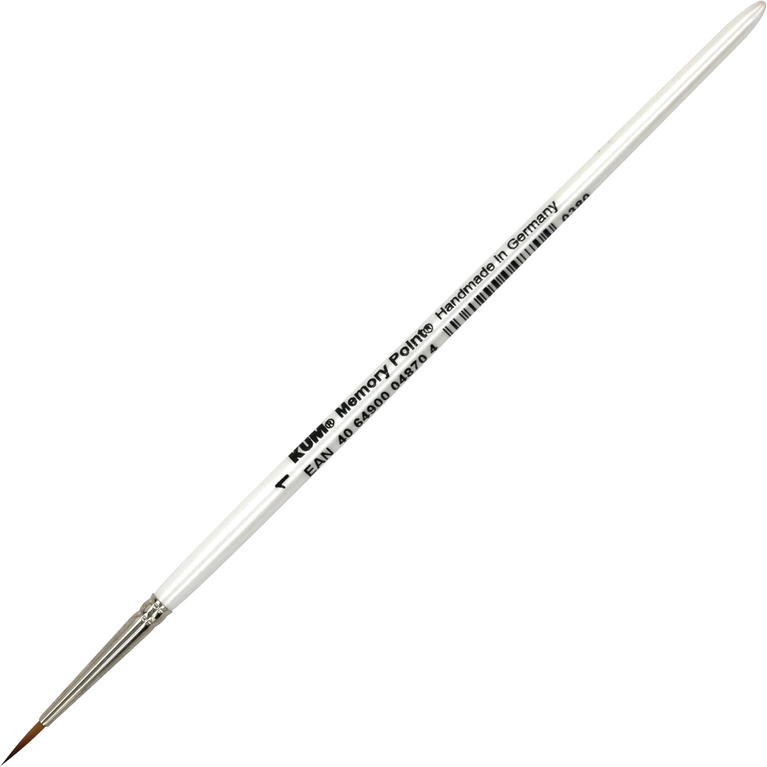 JJEAN-Kum 511.35.11 No.1 Memory Point Handmade Brush with Round Pointed Tip