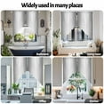 thumbnail image 6 of Grey and Swag Valances for Windows 2 Pack White Gradient Swag Kitchen Curtains 63 Inches Long Rod Pocket Short Window Treatment for Kitchen Bathroom 36"x63", 6 of 8