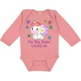 thumbnail image 3 of Inktastic My Big Sister Loves Me Cute Unicorn Boys or Girls Long Sleeve Baby Bodysuit, 3 of 5