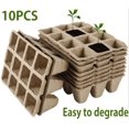 thumbnail image 1 of Cubo de semillas de fibra degradable de 10 macetas para excavación, 1 of 5