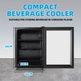 thumbnail image 6 of TACOOL 45Cans Mini Beverage Refrigerator Cooler, Mini Fridge with Glass Door 7 Temperature Setting for Home/Bar/Office, 6 of 9