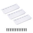 thumbnail image 1 of Uxcell 10 x 4" Rectangle Ventilation Grille 3Pcs Aluminum Air Vent Cover Silver, 1 of 7