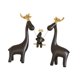 thumbnail image 4 of Figuras de la familia de los ciervos, figuras de alce navideño, estatuas de alce de resina para decoración de escritorio, esculturas de animales para, 4 of 9
