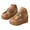 Khaki, variant on Wedge Sandals for Women Suede Bow Slip On Platform Slides Toe Ring Ladies High Heel Shoes for Casual Summer Walking (7,Orange)