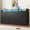 16 Drawers Black, variant on 9 Drawer Dresser for Bedroom, 63" Large Long Wood dresser with Power Outlet, LED Light and Deep Big Drawers, Modern Minimalist Black Dresser Wide Chest of Drawers for Bedroom, Living Room