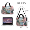 thumbnail image 3 of FORMRS 16" Laptop Bag Carrying Sleeve Case with Handle Travel Shoulder Briefcase, Pink Boat, 3 of 8