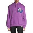thumbnail image 1 of Elevenparis Mens Graphic Print Hoodie Sweatshirt, Purple, Small, 1 of 1