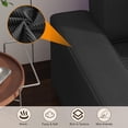 thumbnail image 7 of Acekid 96 Inches Large Stripe Corduroy Sectional Sofa, L Shaped Modern Corduroy Couch with Chaise, Comfy Sofa Couch with Deep Chaise for Living Room, 7 of 7