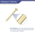 thumbnail image 3 of Uxcell 80 Pack Small Tiny Nails 1.2x15mm(DxL) Tiny Brass Nails Hardware Nails Small Nail, Brass Tone, 3 of 5