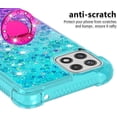 thumbnail image 6 of case for Samsung Galaxy A22 5G (N0 4G) Case w/Ring Holder,Creativity Clear Gradient Quicksand Glitter Flowing Liquid Floating Women Girls Cute Case TPU Cover for Samsung Galaxy A22 5G JB Bluish Violet, 6 of 14