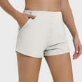 thumbnail image 2 of AherBiu Yoga Shorts for Women Stretchy Bottom Shorts Activewear Workout Bikers Shorts with Pockets, 2 of 4