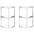 thumbnail image 1 of 4pcs Durable strong Clear Acrylic Storage Boxes Organizer Containers Suitable For Wedding Functions Snacks Gift, 1 of 6