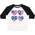 thumbnail image 3 of Inktastic Fourth of July American Flag Hearts Boys or Girls Toddler T-Shirt, 3 of 5
