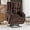 19.6" Seat Width-brown, variant on Swivel Recliner Chair for Adults, 360° Swivel Rocker Recliner with Massage and Heating, Nursery Rocking Chairs with Side Pockets, Manual Reclining Chair for Living Room, Bedroom or Nursery (Black)