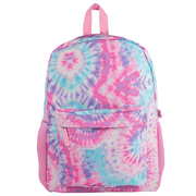 Club Libby Lu Girls Tie Dye Backpack Pink Tie Dye Large School Bag 16 inch