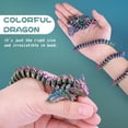 thumbnail image 6 of 1pc 3D Printed Long Dragon - Largest Size Toothless Dragon With Wings And Pangolin Features (red Blue Green), 6 of 9