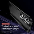 thumbnail image 7 of SaniMore Case for Samsung Galaxy S22 Ultra 6.8" 2022 with Hidden Kickstand & S Pen Slot & Stylus, Anti-scrctch Drop-proof Tough PC Backplane Anti-shock Slim Shell for Galaxy S22 Ultra, Black, 7 of 7