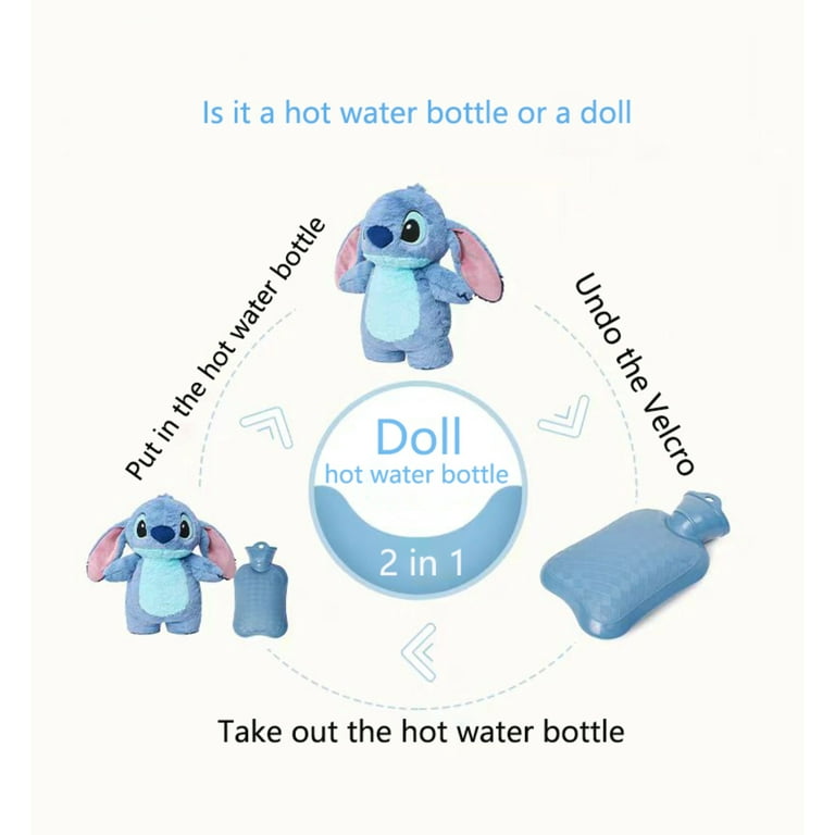 Stitch Hot Water Bag Cartoon Cute Plush Toy Portable Doll Hand