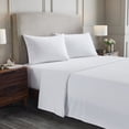 thumbnail image 3 of Superior Solid Flannel Cotton Bed Sheet Set , Soft Fitted Sheets, Full, White, 3 of 9