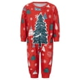 thumbnail image 2 of Pijamas navideños familiares a juego, conjunto de pijama con estampado de árbol de Navidad (camiseta y pantalón) para bebé/perro/perro/peluche)., 2 of 9