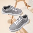 thumbnail image 2 of HOBIBEAR Men's Canvas Skate Shoes Classic Low Top Sneakers Casual Walking Shoes, 2 of 8
