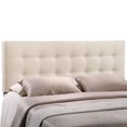 thumbnail image 2 of Emily Full Upholstered Fabric Headboard - Ivory, 2 of 4