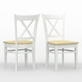 thumbnail image 2 of Glenwillow Home Cross Back Wood Dining Chair (Set of 2), 2 of 4