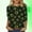 #0313-Green, variant on St Patricks Day 3/4 Sleeve Shirt for Women Plus Size Funny Cute Saints Patrick's Tops Irish Shamrocks Printed Outfit Gift
